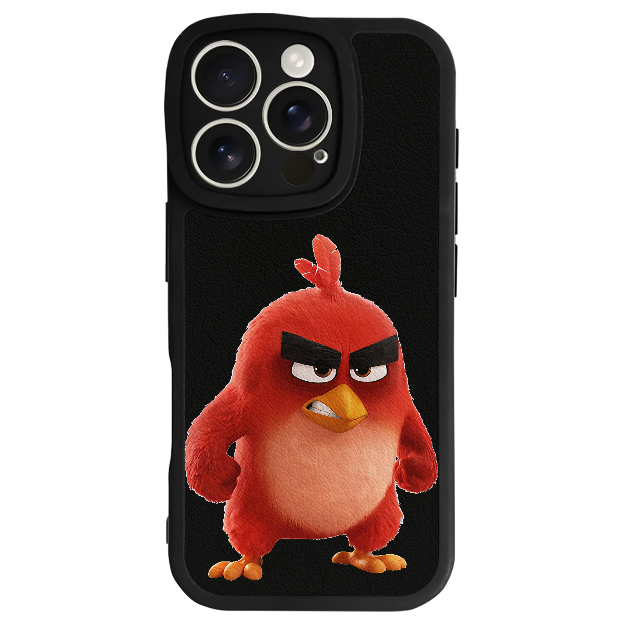 （画像用） Angry Birds アングリーバード 【iPhone 16シリーズ対応】シリコンスマホケース（レザー調） 材質：シリコン